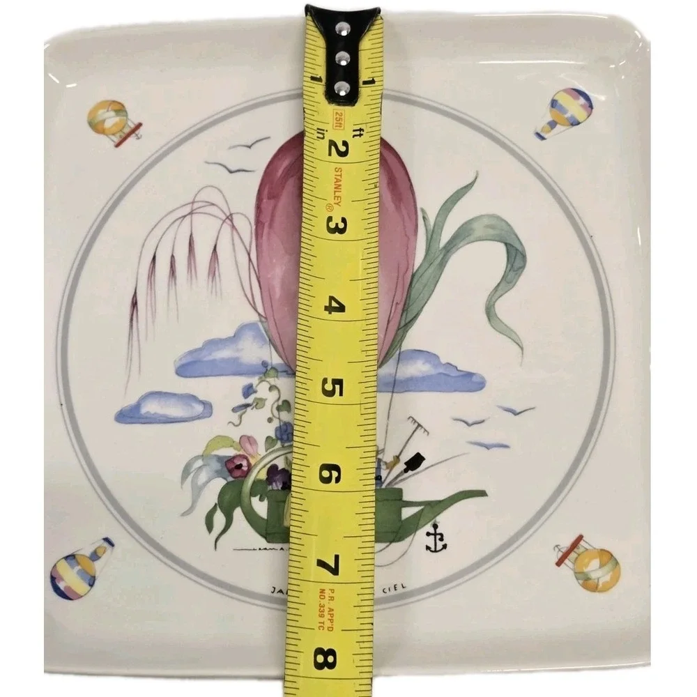 Villeroy & Boch Le Ballon Square Handled Cake Plate Pink‎ 